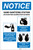Notice: Bilingual Spanish Hand Sanitizing Station How To with Icons Portrait - Label