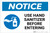 Notice: Please Use Provided Sanitizer Before Entering with Icon Landscape - Label