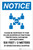 Notice: Please Be Courteous Social Distancing with Icon Portrait - Label