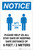 Notice: Please Help Us All Stay Safe By Keeping 2m Distance with Icon Portrait - Label