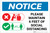 Notice: Please Maintain 6 feet of Distance at all Times with Icon Portrait - Label