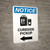 Notice: Curbside Pickup Left with Icon Portrait - Wall Sign