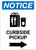Notice: Curbside Pickup Right with Icon Portrait - Wall Sign