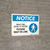 Notice: Walk Thru COVID-19 Testing Wait In Line with Icon Landscape - Wall Sign