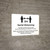 Social Distancing 2m One Customer At A Time with Icon v2 Landscape - Wall Sign