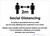 Social Distancing 2m One Customer At A Time with Icon v2 Landscape - Wall Sign