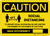Caution: Social Distancing Max Occupancy with Icon Landscape - Wall Sign