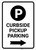 Curbside Pickup Parking Right Arrow with Icon Portrait - Wall Sign