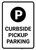 Curbside Pickup Parking with Icon Portrait - Wall Sign