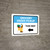 Grocery Order Pickup Left Arrow with Icon Landscape - Wall Sign