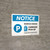 Notice: Reserved Parking Curbside Pick-Up with Icon Landscape - Wall Sign