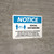 Notice: Social Distancing We Are Limiting the Number of Customers with Icon Landscape - Wall Sign