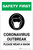 Safety First: Coronavirus Outbreak - Please Wear a Mask with Icon Portrait - Label