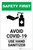 Safety First: Avoid COVID-19 - Use Hand Sanitizer with Icon Portrait - Label
