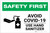 Safety First: Avoid COVID-19 - Use Hand Sanitizer with Icon Landscape - Label