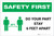 Safety First: Do Your Part Stay 6 Feet Apart with Icon Landscape - Label