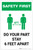 Safety First: Do Your Part Stay 6 Feet Apart with Icon Portrait - Label