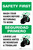 Safety First: Wash Hands Before Returning To Work Bilingual Spanish with Icon Portrait - Label