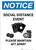 Notice: Social Distance Event - Please Maintain 6Ft Apart Portrait - Wall Sign