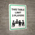 This Table Limit 3 Players with Poker Icon Portrait - Wall Sign