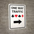Casino - One Way Traffic with Arrow Right Portrait - Wall Sign
