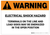 Warning: Electrical Shock Hazard - Wall Sign