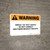 Warning: Single 120-Volt Supply - Wall Sign