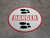 Danger: Shoe Prints Left Circular v2 - Floor Sign