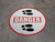 Danger: Shoe Prints Right Circular v2 - Floor Sign