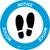 Notice: Shoe Print Up Circular v2 - Floor Sign