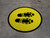 Shoe Print Right Yellow Circular - Floor Sign