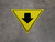 Down Arrow Yield - Floor Sign