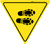 Shoe Print Right Yield - Floor Sign
