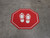 Shoe Print Up Red Stop - Floor Sign