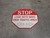 Stop: Look both Ways/High Traffic - Floor Sign
