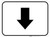 Down Arrow Black Rectangle - Floor Sign