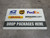 Drop Packages Here with Logos Landscape - Floor Sign