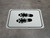 Shoe Print Left Black Rectangle - Floor Sign