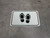 Shoe Print Up Black Rectangle - Floor Sign
