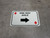 One Way Aisle Right Arrow Red Diamonds - Rectangle Casino - Floor Sign
