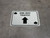 One Way Traffic Up Arrow Black Spades - Rectangle Casino - Floor Sign