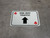 One Way Traffic Up Arrow Red Clubs - Rectangle Casino - Floor Sign