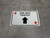 One Way Traffic Up Arrow Red Diamonds - Rectangle Casino - Floor Sign
