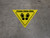 Please Pause Here Shoe Prints Yield - Floor Sign