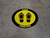 Please Stand Here Shoe Prints Yellow Black Border Circular - Floor Sign