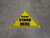 Please Stand Here Triangle - Floor Sign
