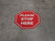 Please Stop Here Stop Circular - Floor Sign
