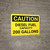 Caution: 200 Gallons - Wall Sign