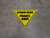 Stand Here Parate Bilingual Spanish Aqui Yield - Floor Sign