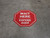 Wait Here Espere Aqui Bilingual Spanish Stop Circular - Floor Sign